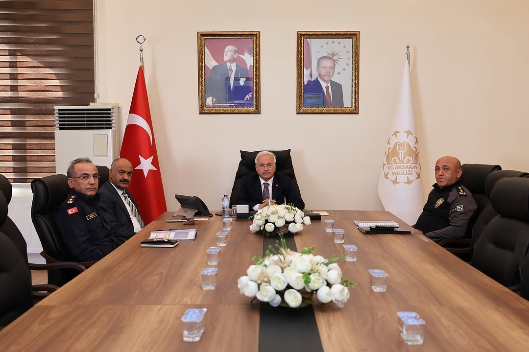 Aksaray'da İl Asayiş ve Güvenlik Koordinasyon Toplantısı Yapıldı