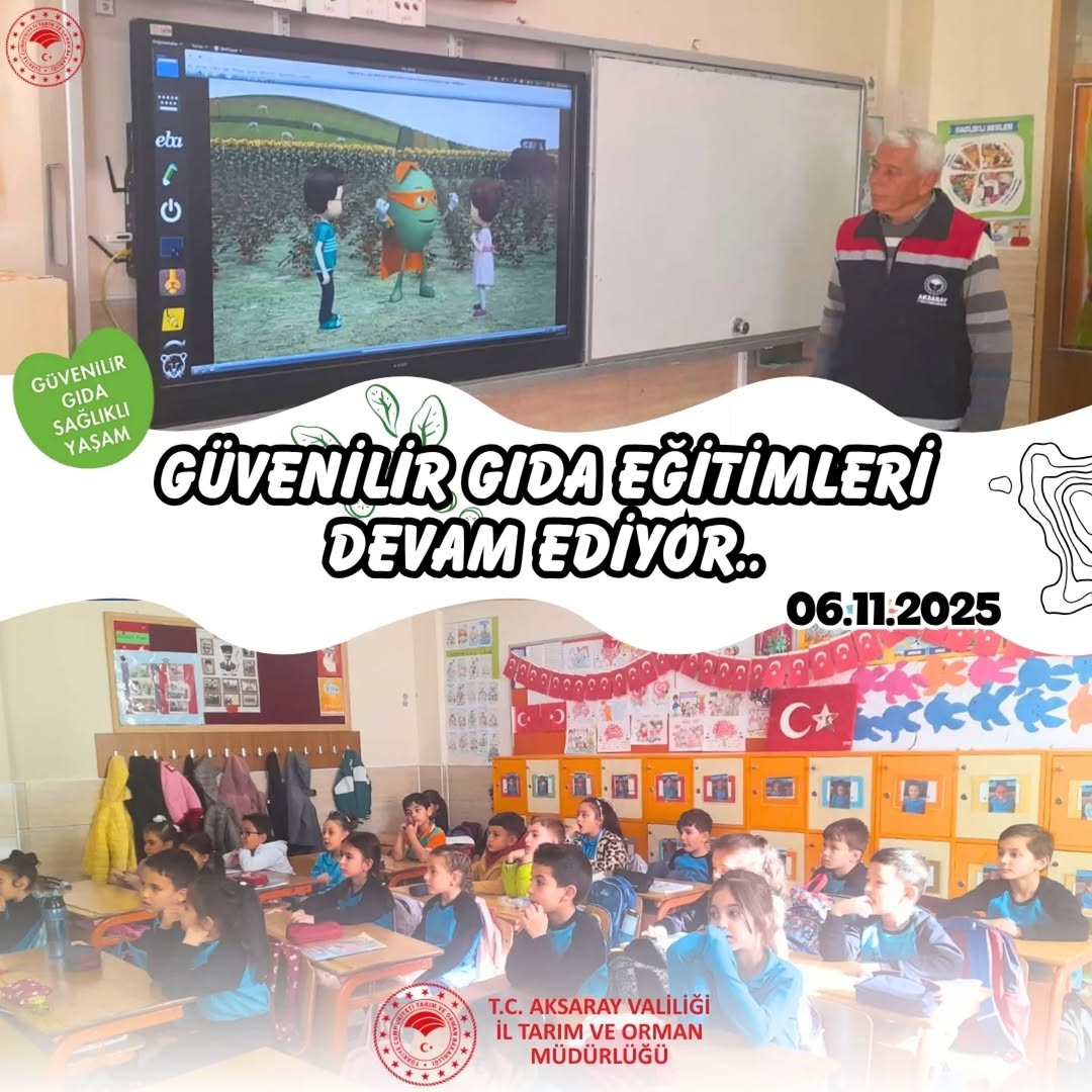 Aksaray'da Minik Öğrencilere Güvenilir Gıda Eğitimi