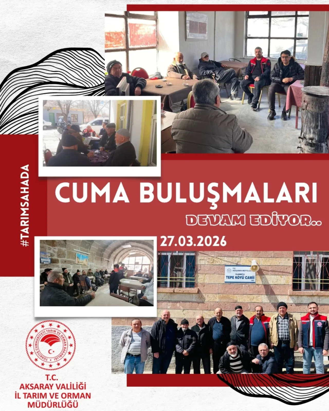 Aksaray Tarım İl Müdürü Nejdet Demir'den Çiftçilere Cuma Buluşması