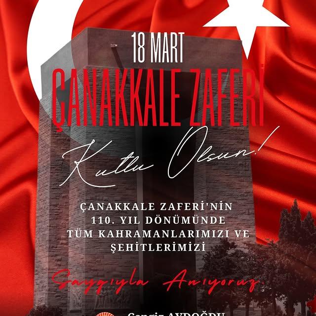 Çanakkale Zaferi'nin 110. Yıl Dönümü Kutlanıyor