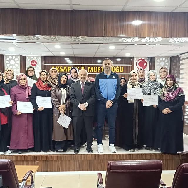 Aksaray'da Cenaze Yıkama ve Kefenleme Kursu Tamamlandı