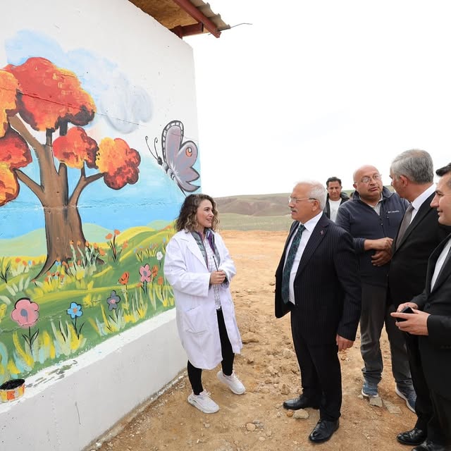 Aksaray'da Sahipsiz Hayvanlar Yaşam Merkezi'ne Sanat Katkısı