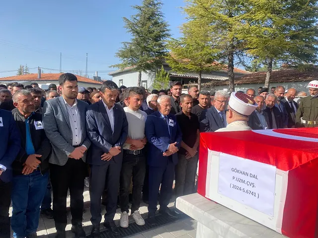 Van'da Şehit Olan Uzman Çavuş Gökhan Dal'a Veda Töreni