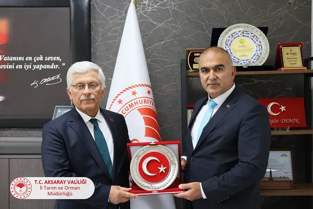 Aksaray Tarım İl Müdürü Nejdet Demir’e Veteriner Hekimler Birliği Ziyareti