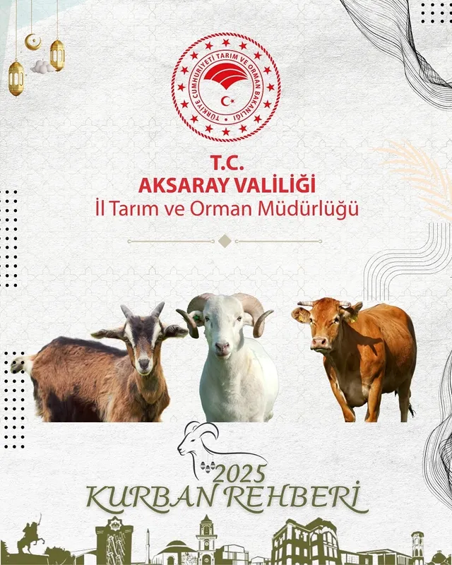 Aksaray'da Kurbanlık Hayvan Sevkinde Hijyen Kuralları Belirlendi