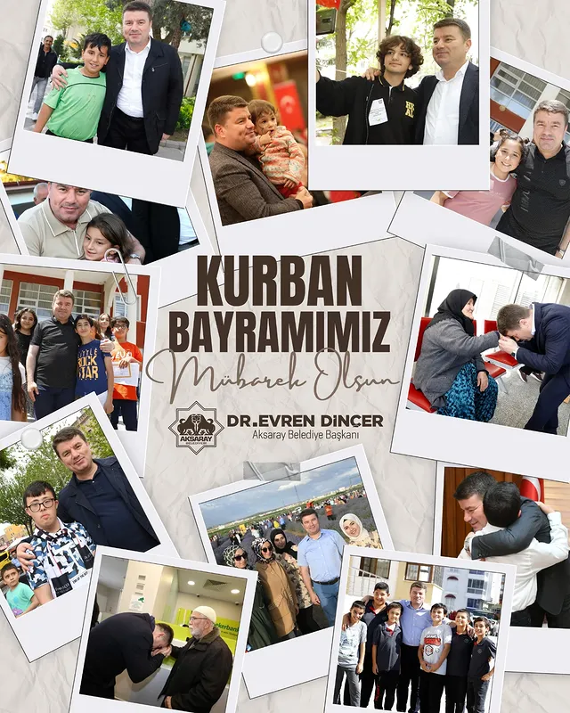 Aksaray'da Kurban Bayramı Coşkusu: Başkan Dinçer'den Bayram Mesajı