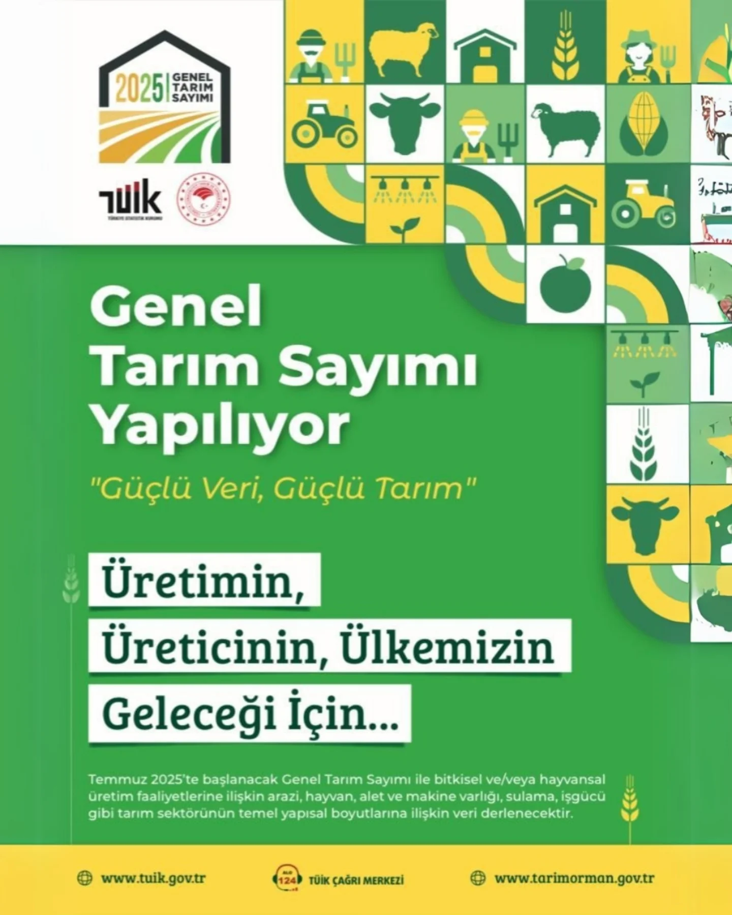 Aksaray'da Temmuz 2025'te Genel Tarım Sayımı Başlayacak