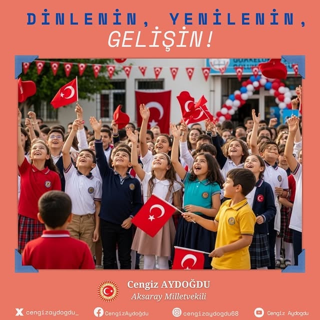 AK Parti Aksaray Milletvekili Aydoğdu'dan Öğrencilere Karne Mesajı