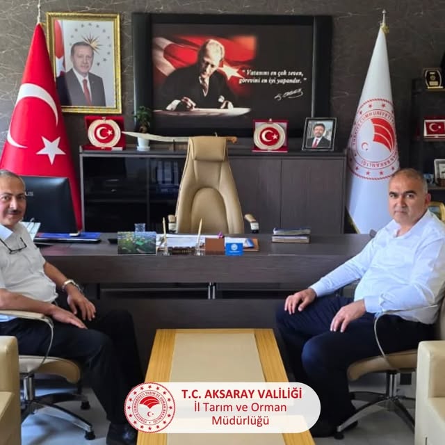 Aksaray Kadastro Müdürü Nejdet Demir'e Veda Ziyareti