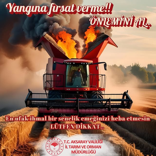 Aksaray Tarım İl Müdürü Demir'den Üreticilere Dikkat Çağrısı