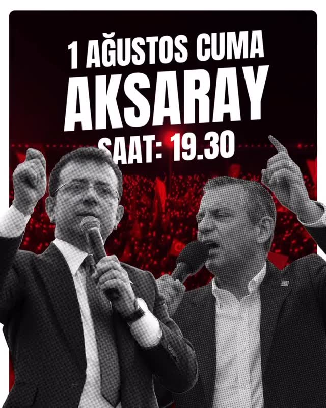 Özgür Özel Aksaray'da Seçmenlerle Buluşacak