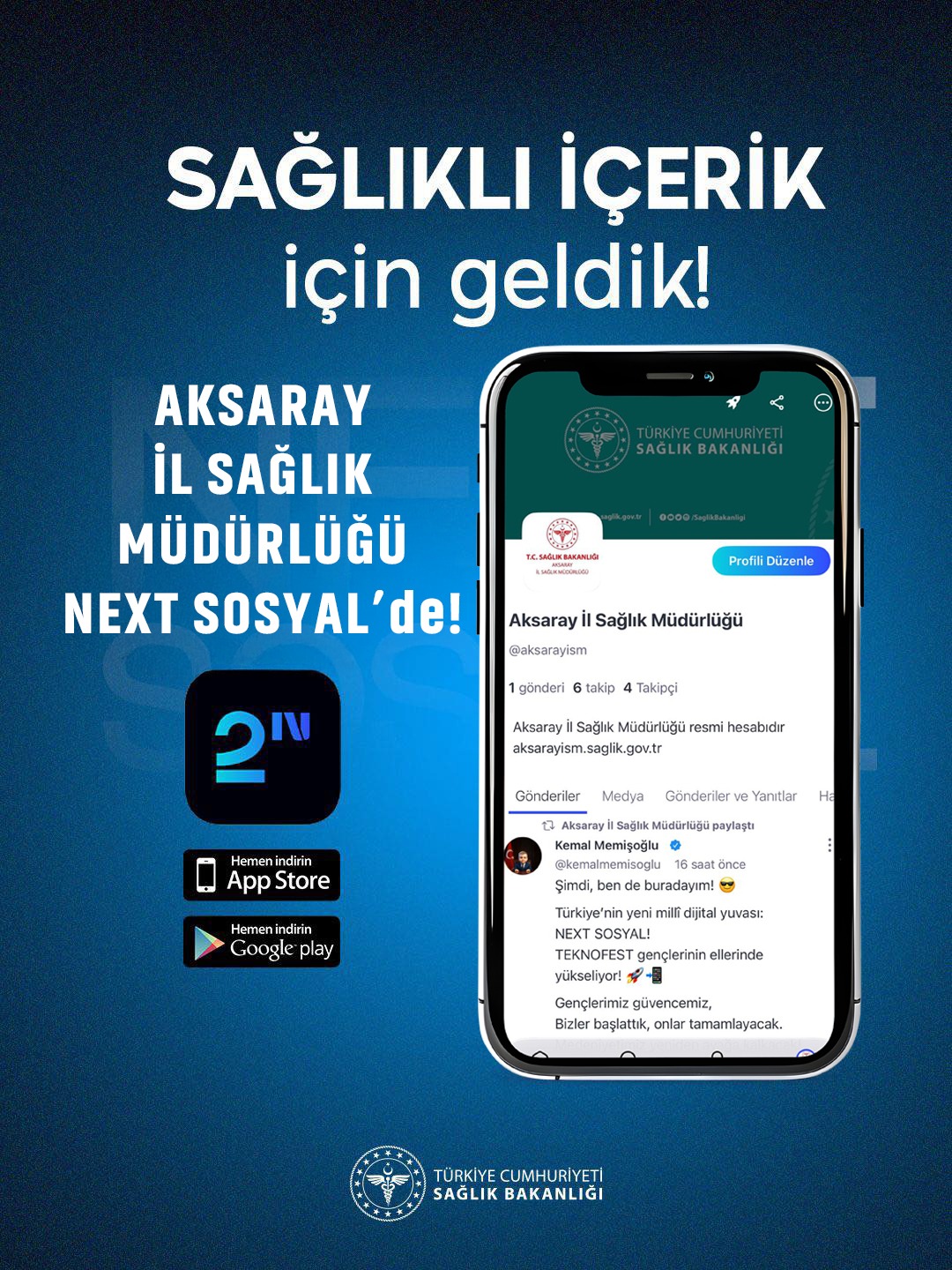 Aksaray İl Sağlık Müdürlüğü Sosyal Medyada Aktif Hale Geldi
