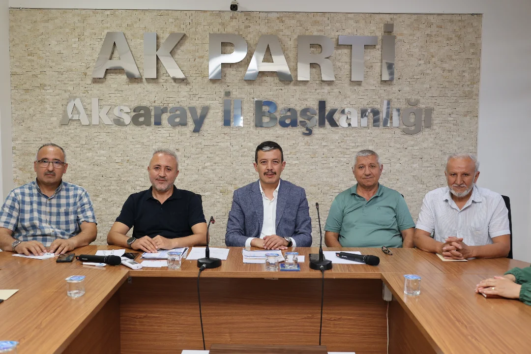 Aksaray AK Parti İl Başkanlığı Haftalık Toplantısını Gerçekleştirdi