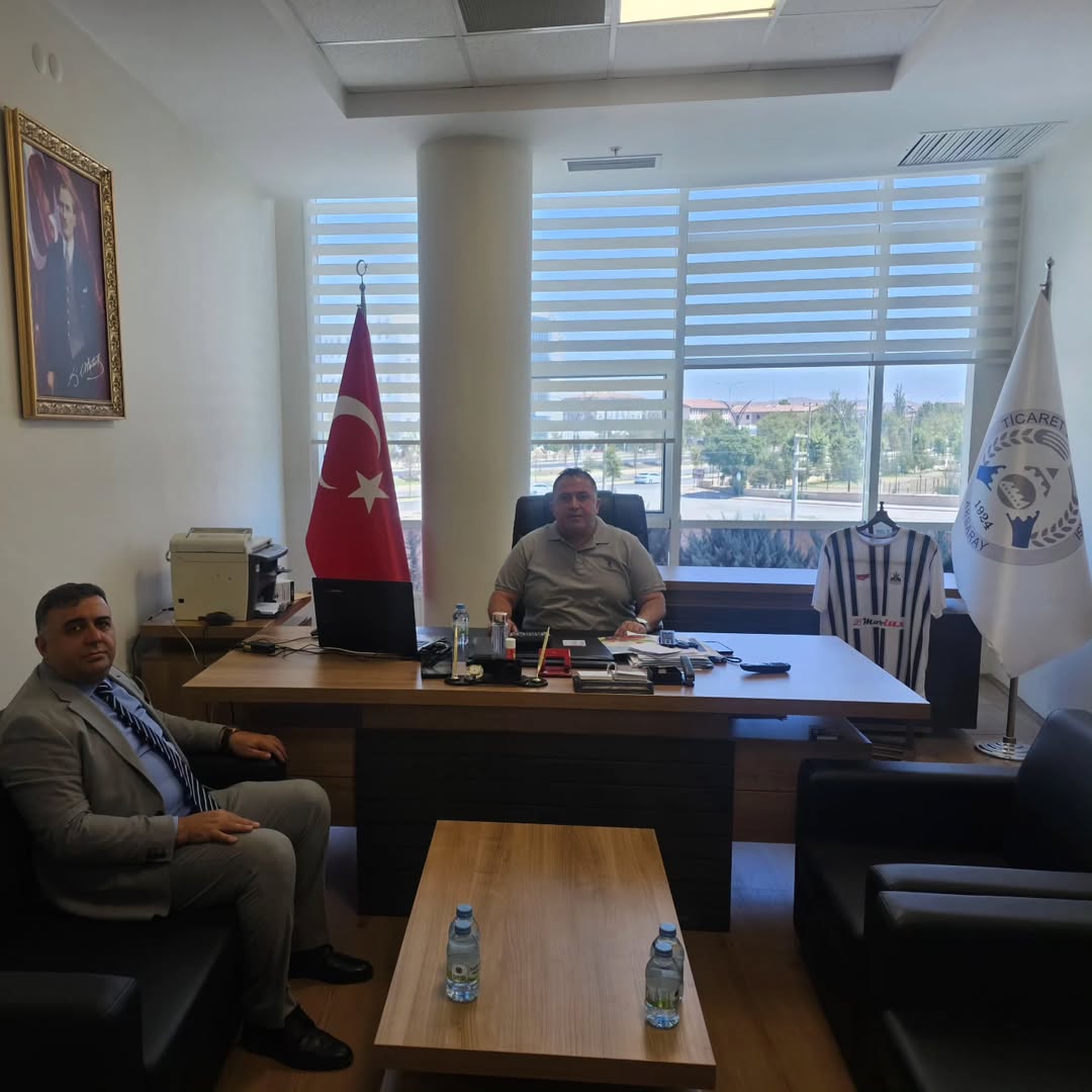 Aksaray TSO Başkanı Koçaş, Bilim Sanayi ve Teknoloji İl Müdürü Gürel ile Bir Arayaya Geldi