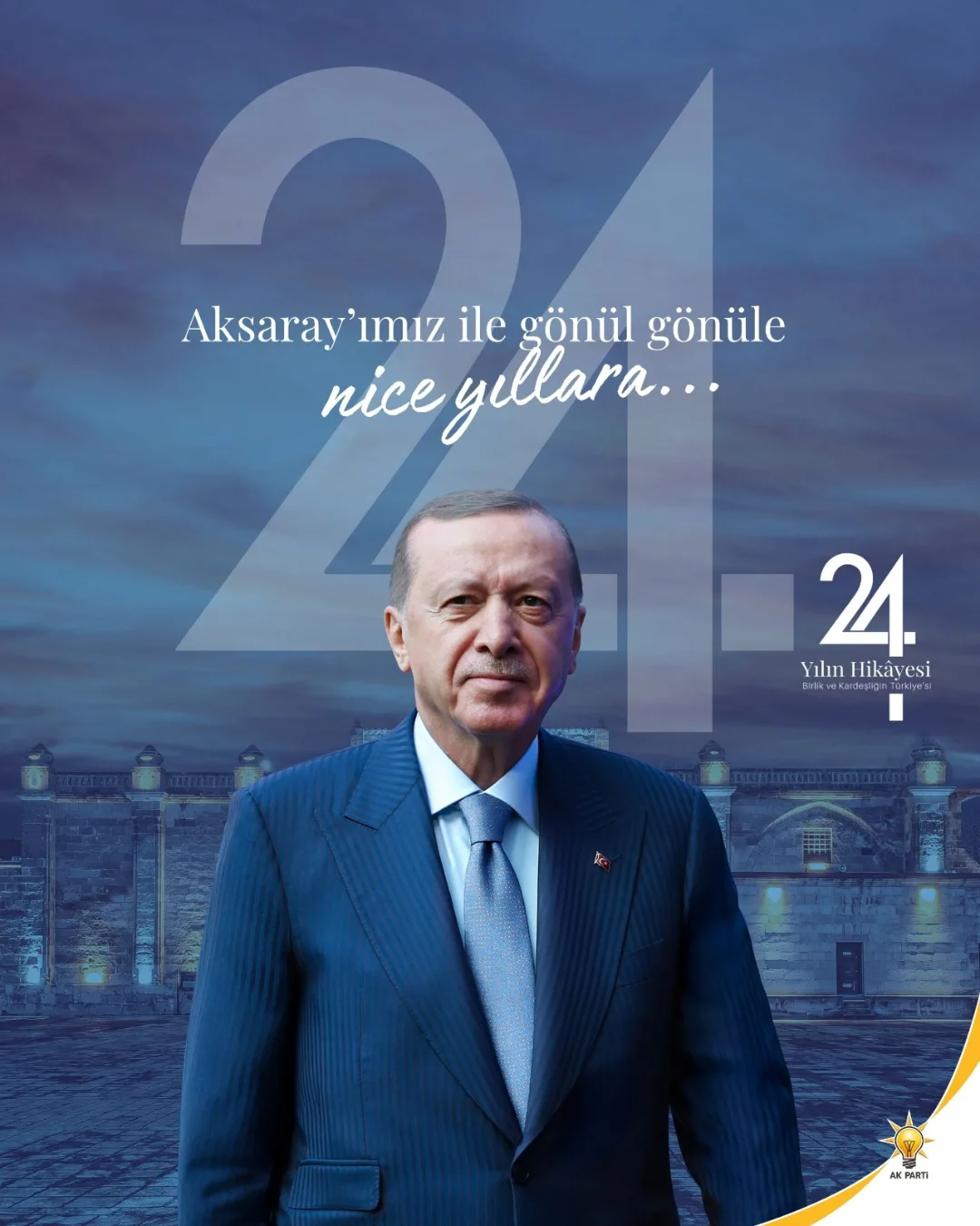 AK Parti Aksaray İl Başkanlığı'nın 24. Yıl Kutlaması: Birlik ve Gelecek Vurgusu