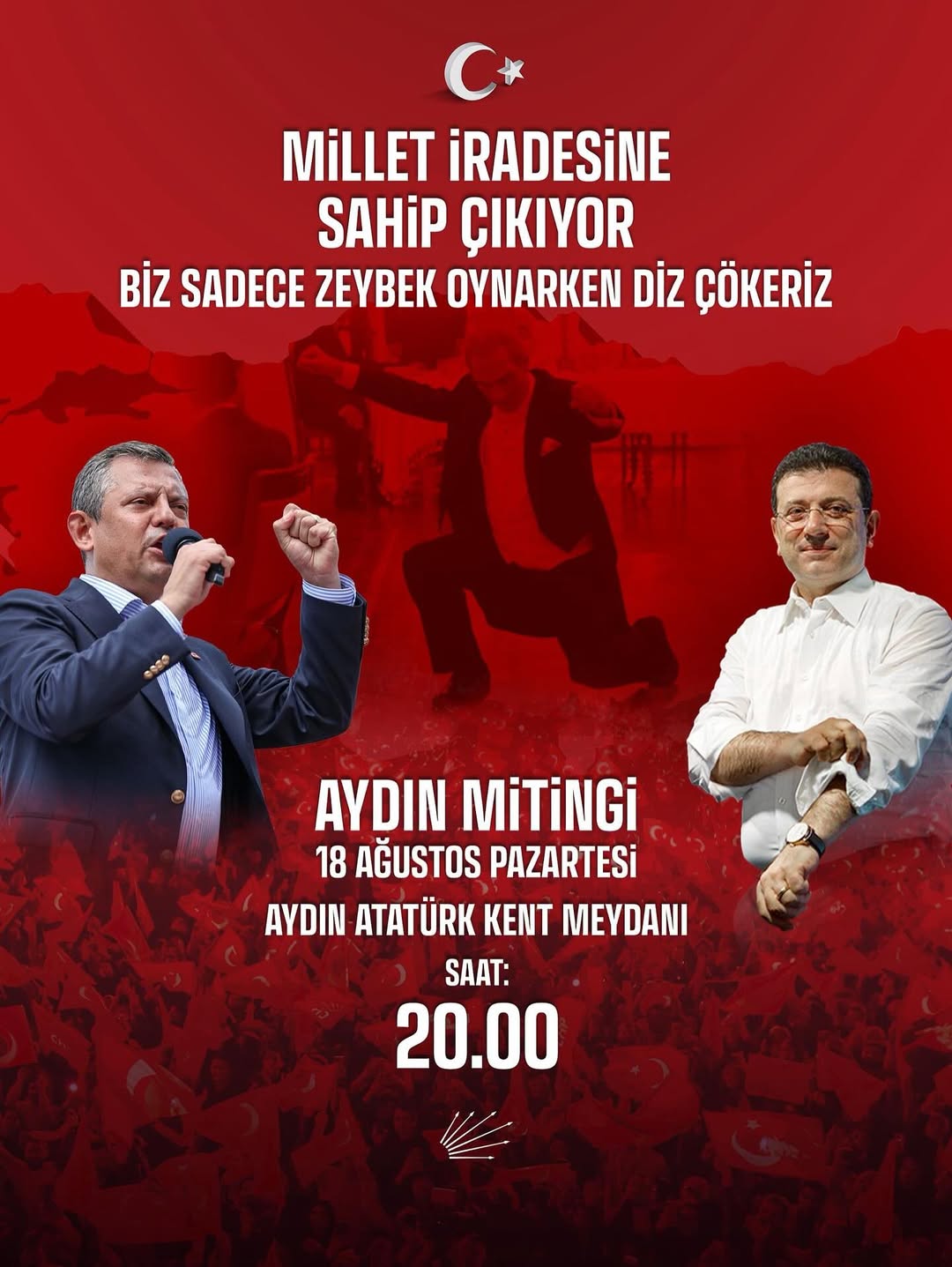 Aydın'da Özgürlük ve Adalet Mitingi: Ekrem İmamoğlu ve Siyasi Tutsaklara Destek