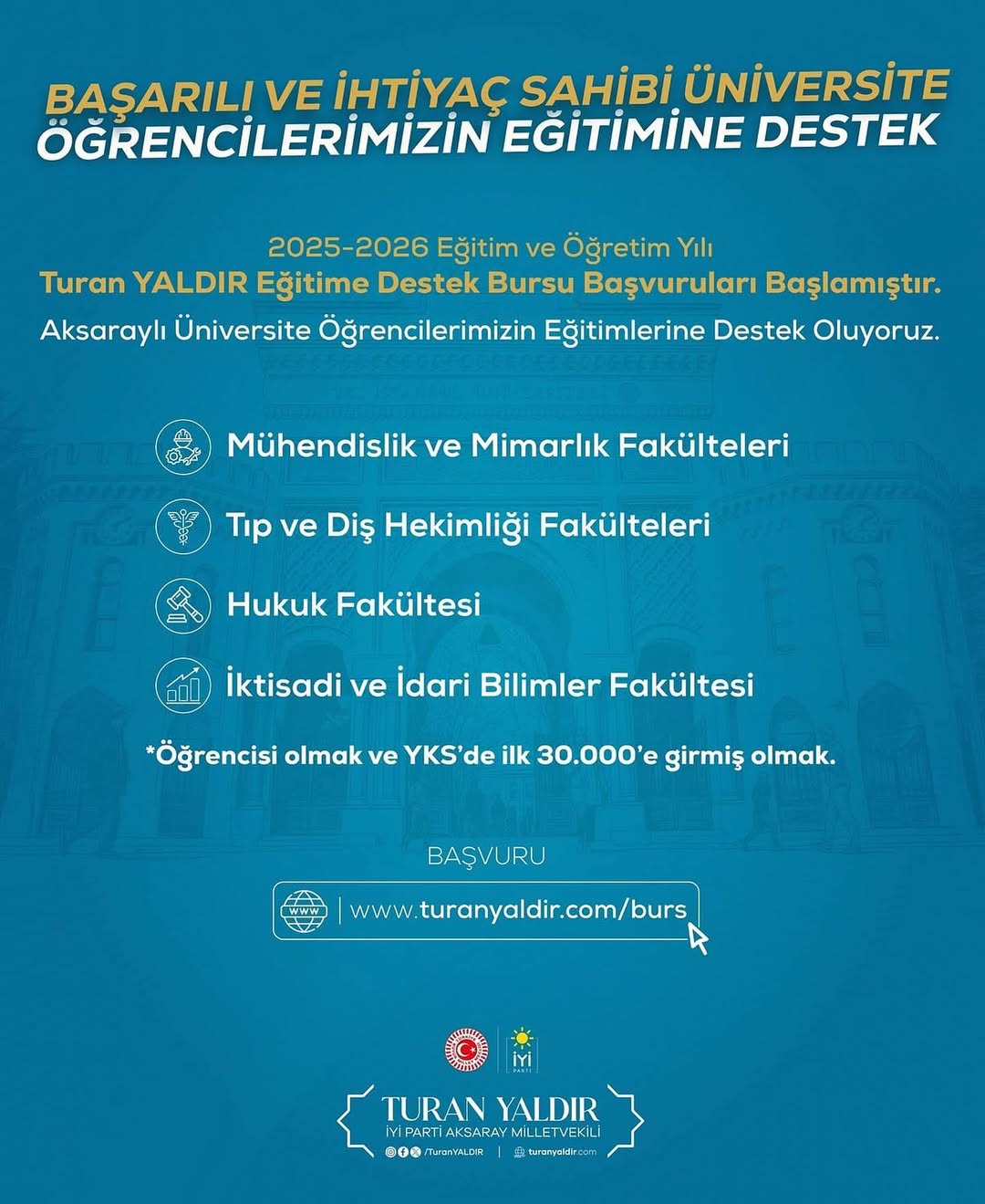 Aksaray'da Gençlere Eğitim Desteği: 250 Öğrenciye Burs İmkanı