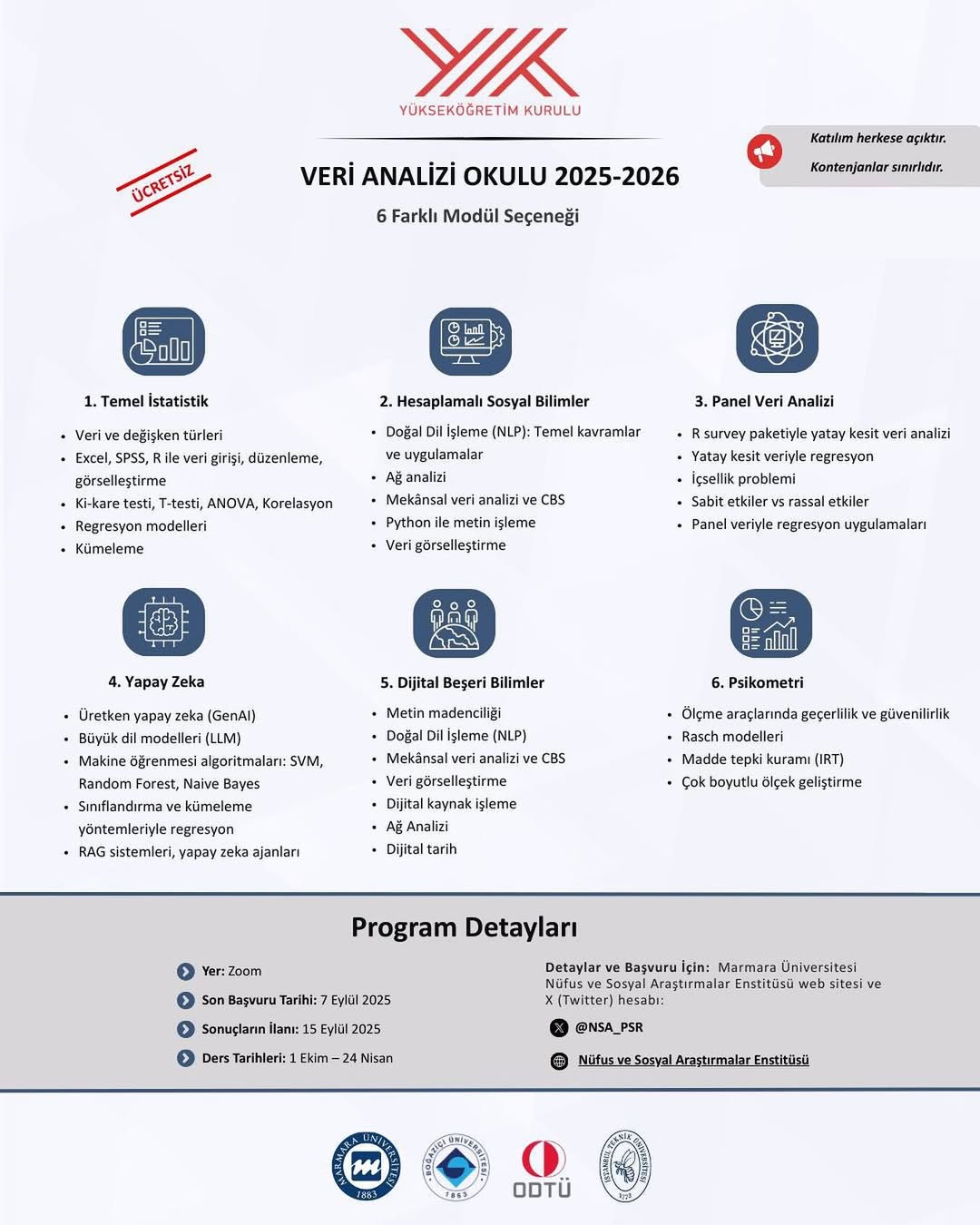 Yükseköğretim Kurulu'ndan Ücretsiz Yapay Zeka ve Veri Analizi Eğitimi Başlıyor