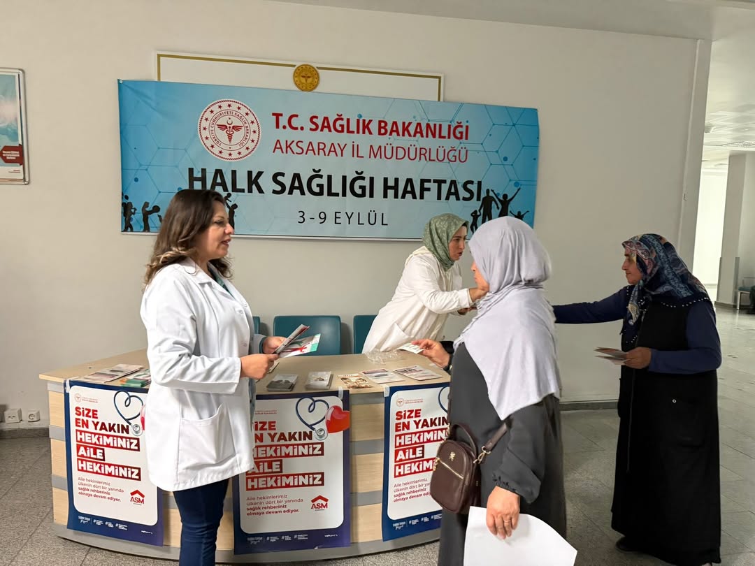Aksaray'da Halk Sağlığı Haftası Etkinlikleriyle Bilinçlendirme Çalışmaları