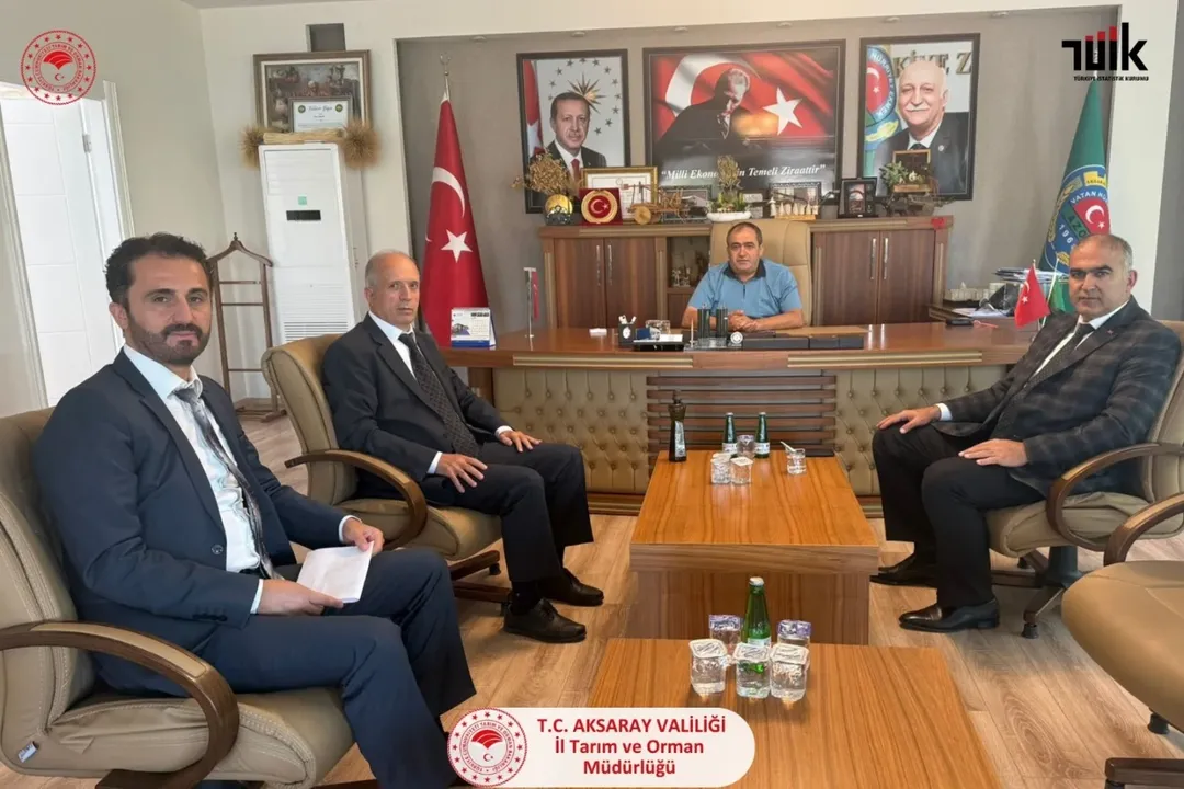 Aksaray Tarım İl Müdürü Nejdet Demir, TÜİK Nevşehir Bölge Müdürü ile Tarım Sayımı Çalışmalarını Görüştü