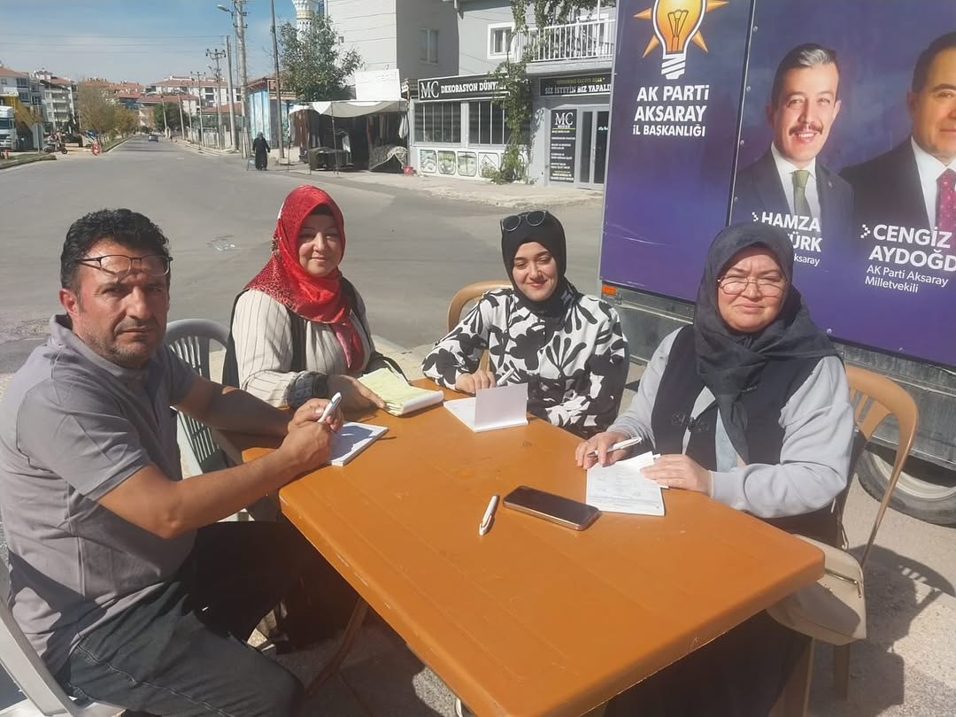 AK Parti Aksaray İl Teşkilatı, Yeni Üye Kayıtları İçin Stand Açtı