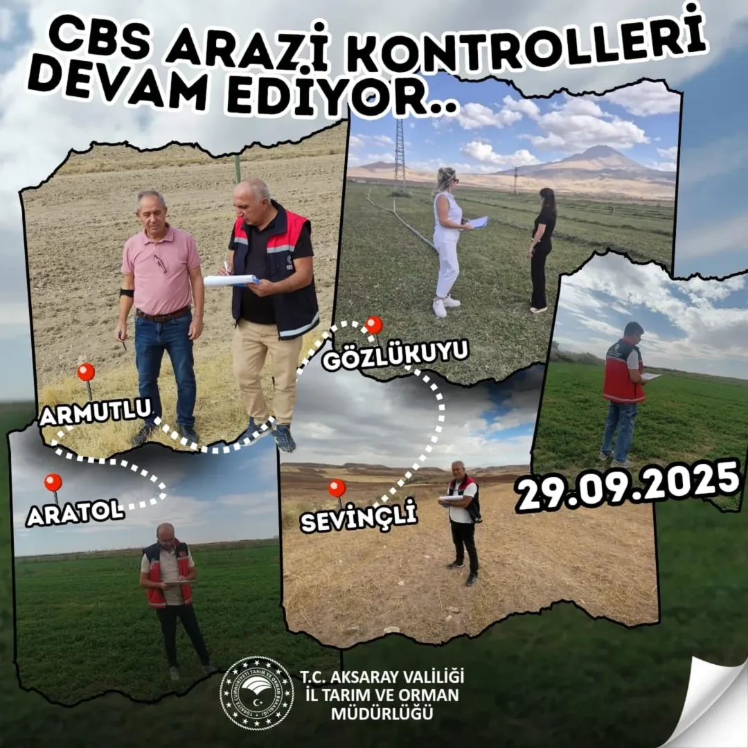 Aksaray'da Coğrafi Bilgi Sistemleri ile Tarım Arazileri Kontrol Altında