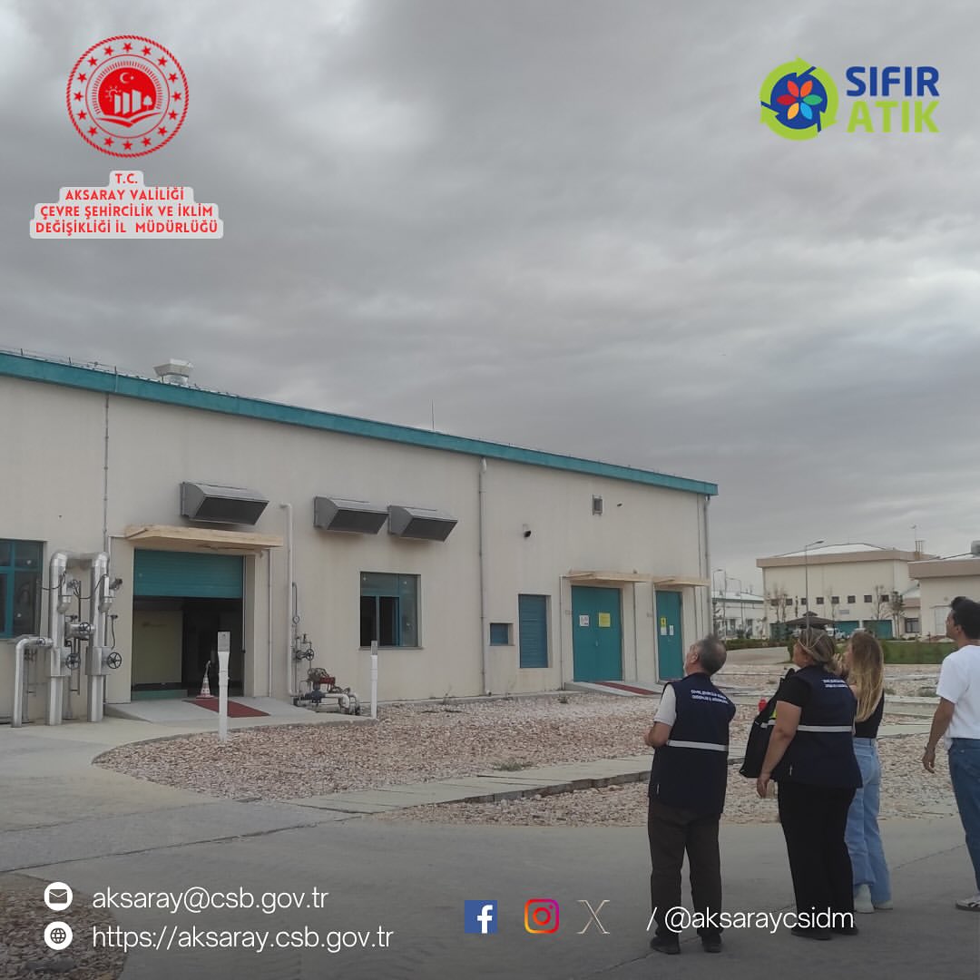 Aksaray'da Doğalgaz Depolama ve Atıksu Arıtma Tesisi Denetlendi