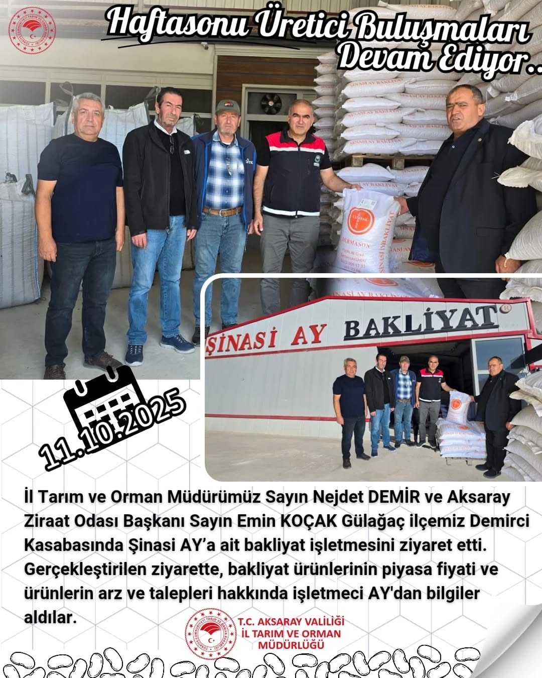 Bakliyat Üretimi ve Piyasa Koşulları Masaya Yatırıldı