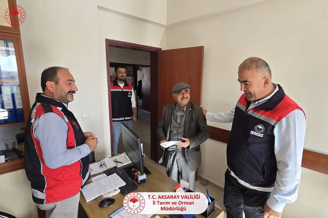 Aksaray Tarım İl Müdürü Nejdet Demir, Ağaçören'deki Çalışmaları Yerinde İnceledi