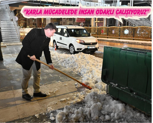 GECE SIFIRIN ALTINDA 3 DERECEDE BELEDİYE EKİPLERİ SAHADAYDI
