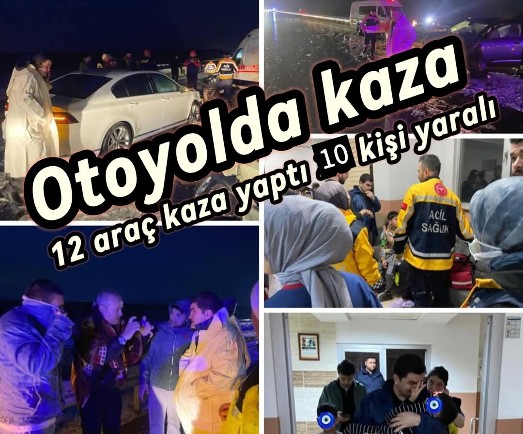 Aksaray Otoyolu'nda Zincirleme Kaza: 10 Yaralı