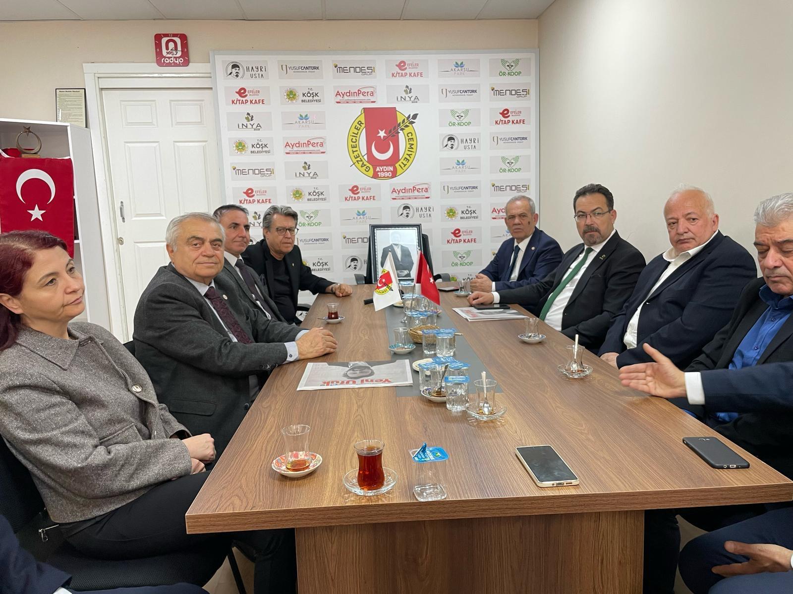 AYDIN GAZETECİLER CEMİYETİ'NE TAZİYE ZİYARETİ