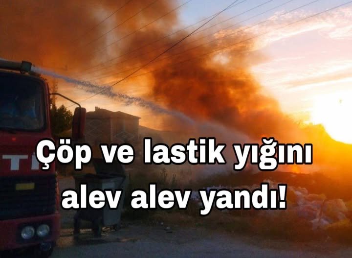 Ortaköy'de Çöp Yangını Paniğe Neden Oldu