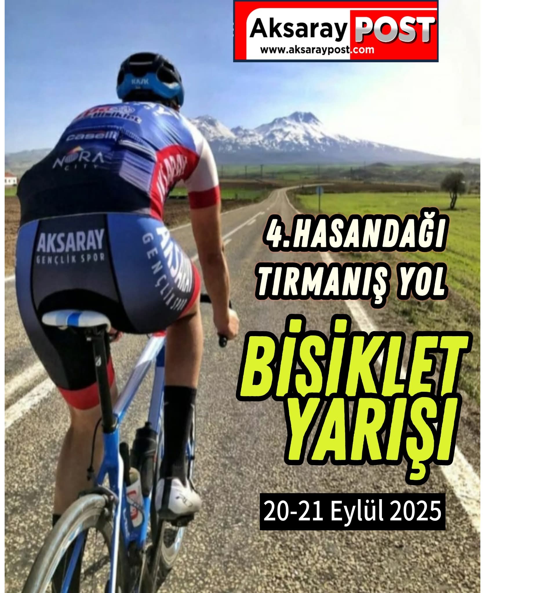 4. Hasan Dağı Tırmanış Yol Bisikleti Yarışı Başlıyor
