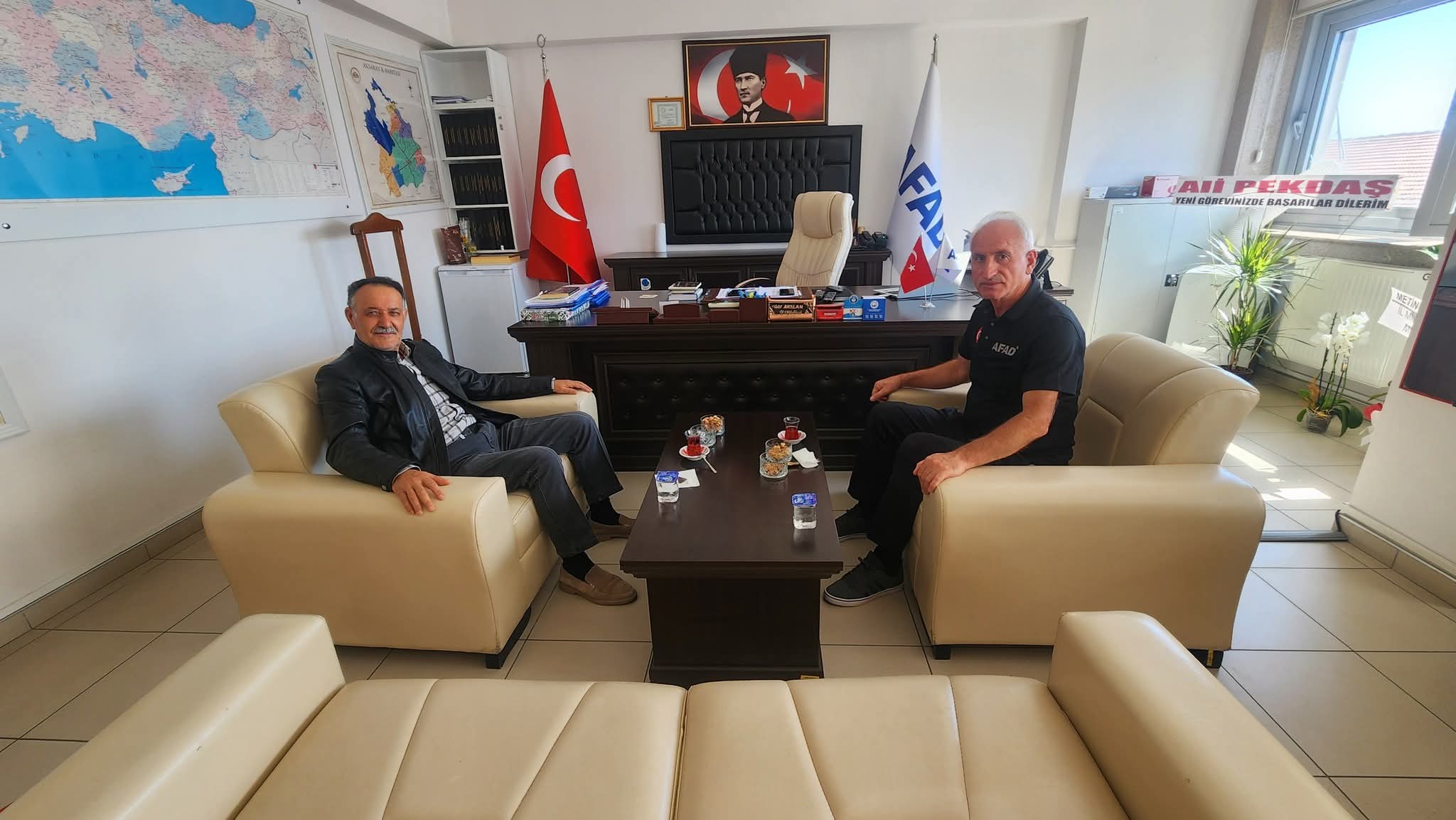 YEŞİL DOĞA’DAN AFAD MÜDÜRÜNE HAYIRLI OLSUN ZİYARETİ