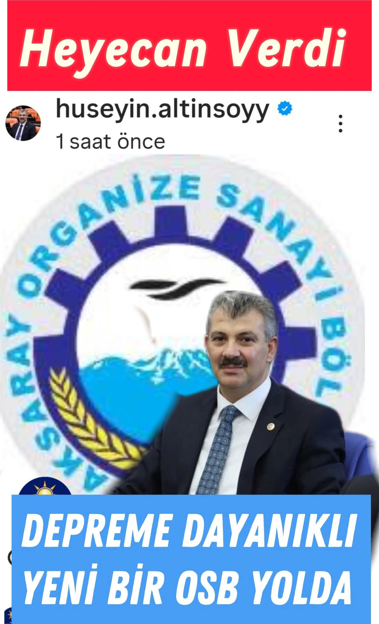 Sanayi Tesisleri Güvenli Noktalara Taşınacak: Aksaray’a Yeni OSB Kuruluyor