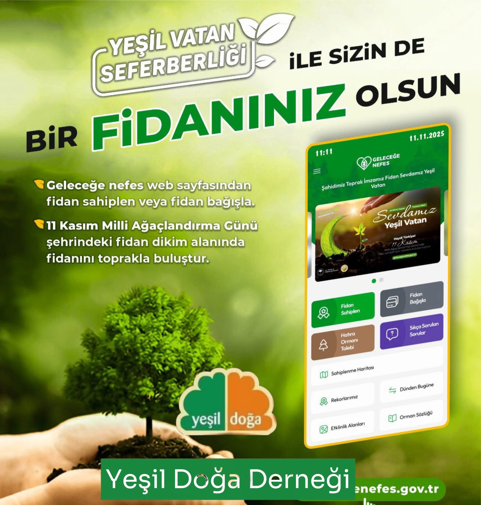 Aksaray'da Geleceğe Nefes Olmak İçin Fidan Dikim Seferberliği