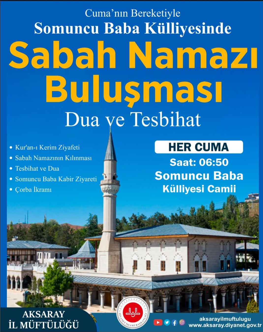 Cuma gününün Bereketiyle Sabah Namazı buluşmaları başlıyor.