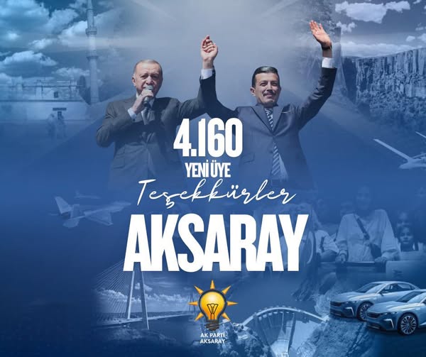AK Parti Aksaray’da Üye Sayısında Zirveye Yürüdü