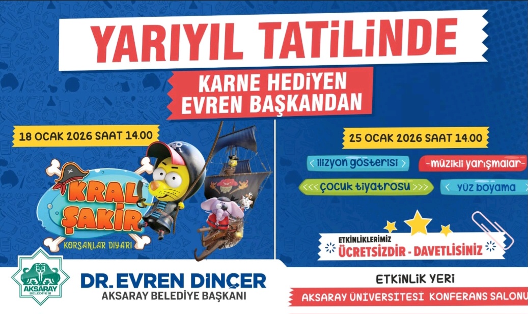 YARIYIL TATİLİNDE KARNE HEDİYEN EVREN BAŞKAN’DAN